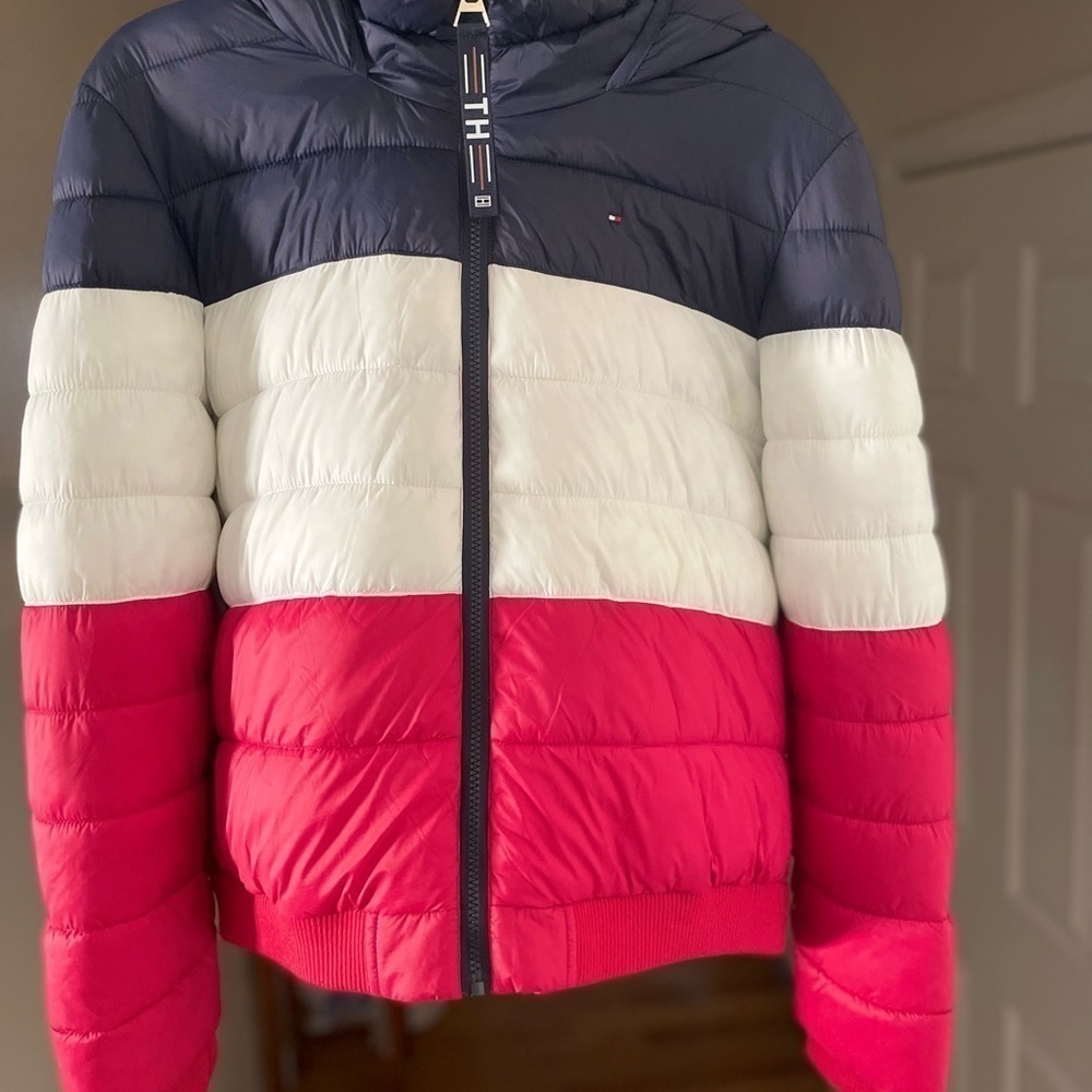 Tommy Hilfiger Stripe Womenโs Coat